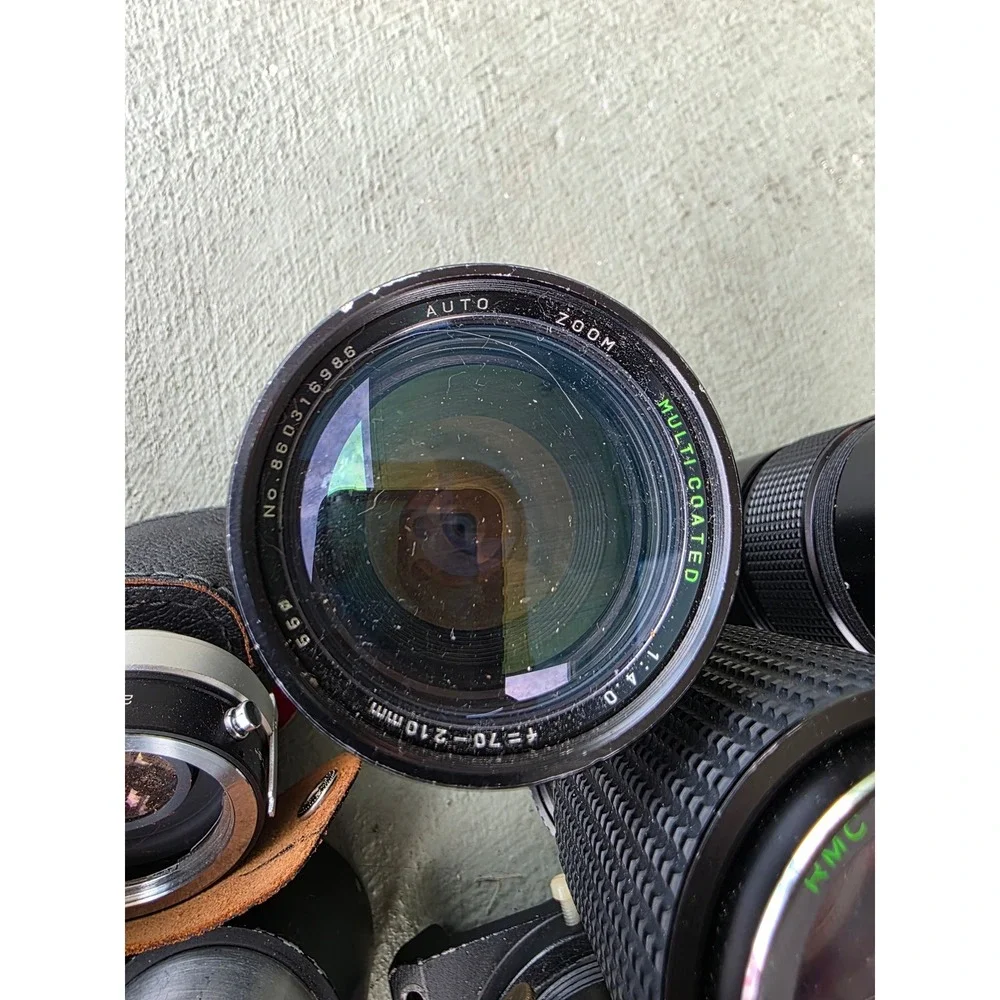 Vintage Camera Lens‎ Lot Vivitar Soligor Tokina 135mm 80-200mm Light Meter Z3